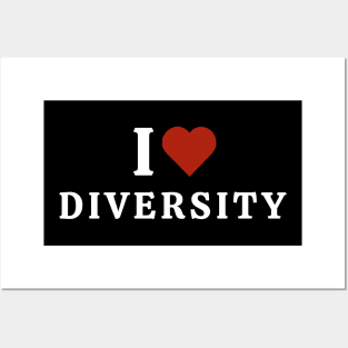 I Love Diversity Posters and Art